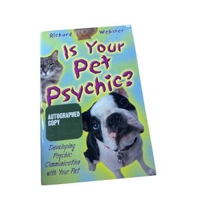 Is Your Pet Psychic? Richard Webster Book New‎ Age Parapsychology